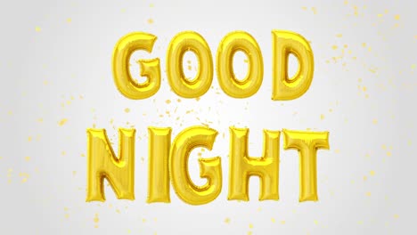 good night balloon text