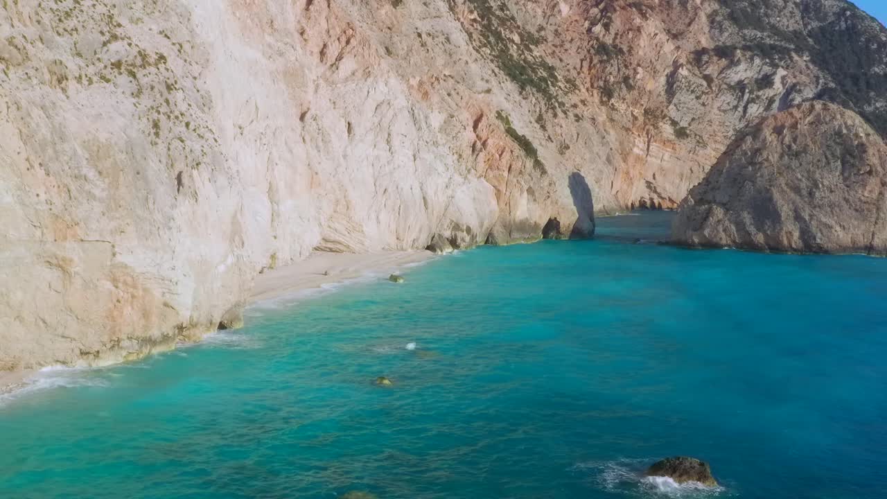 port katsiki lefkada playa secreta derecha paralaje