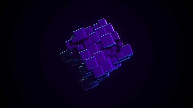 Abstract 3D Cube Composition