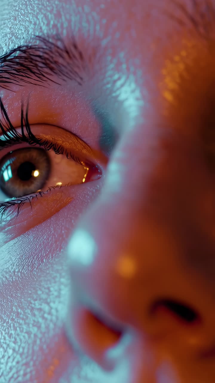 primer plano de la cara de una mujer