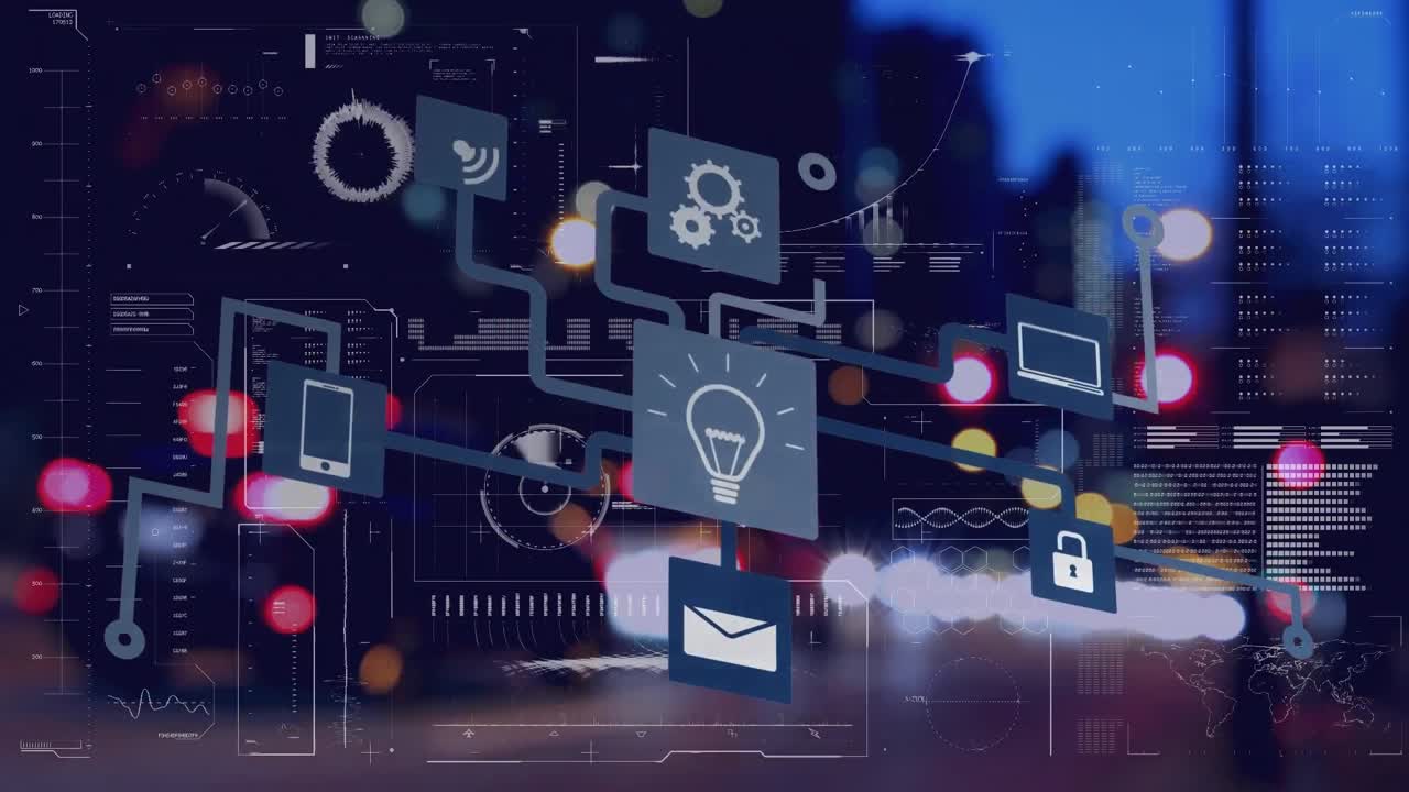 데이터 처리에 대한 qr 코드의 애니메이션