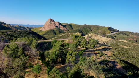 drone images shot near lake hughes road in castaic, california