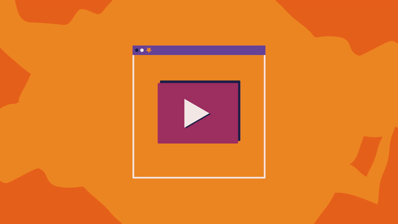 play button media player animation