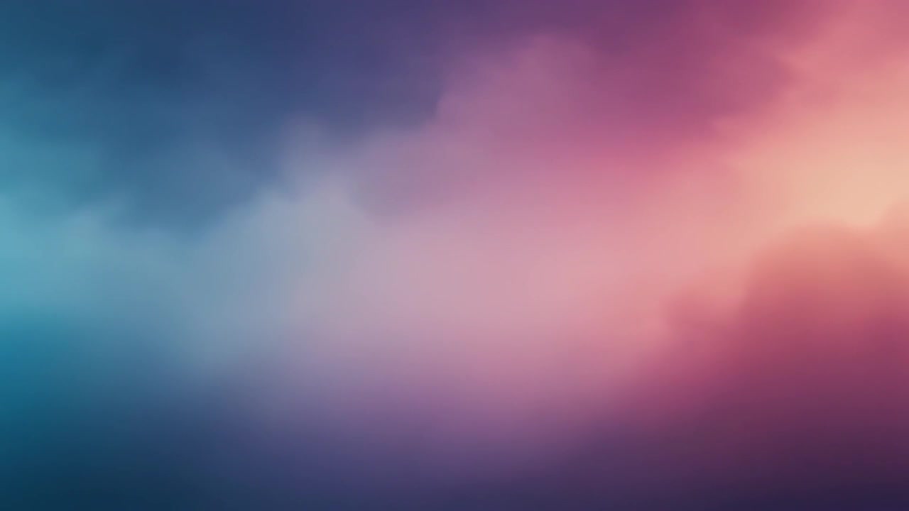 Abstract Background with Soft Moving Clouds in Blue and Pink Gradient