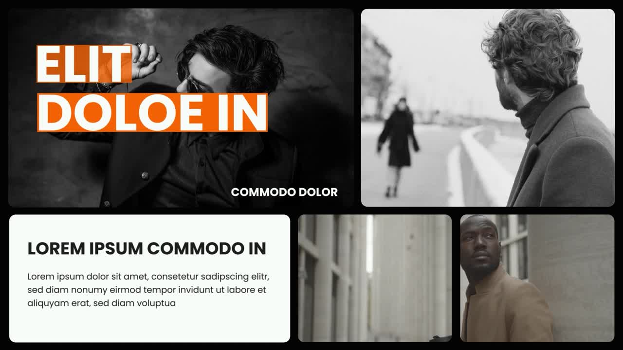 Stylish People in Black and White Video