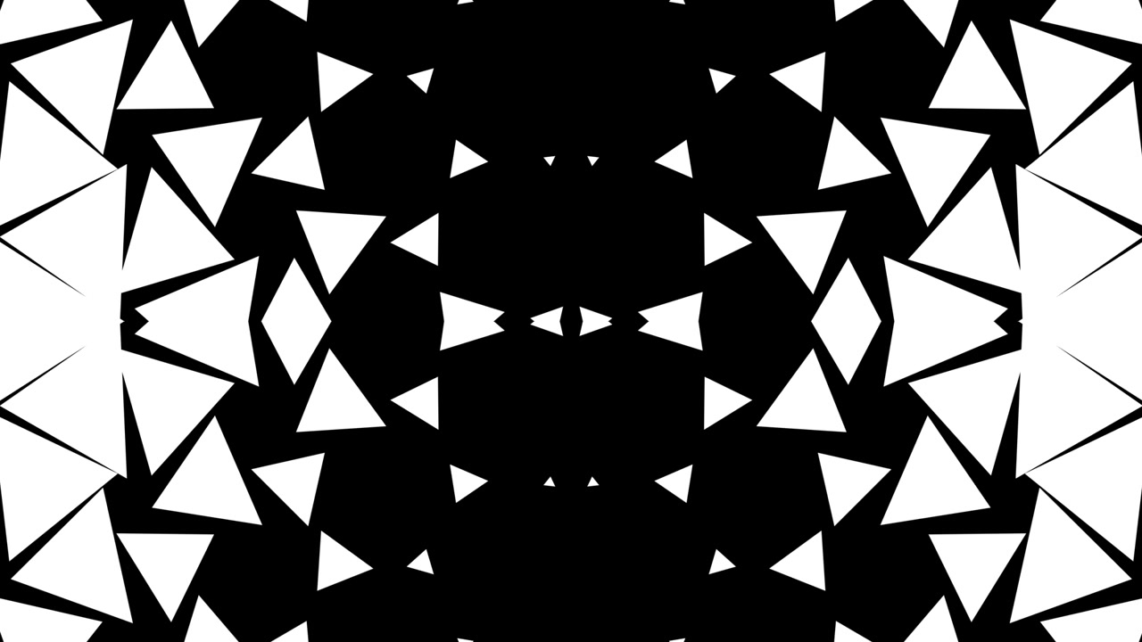 Abstract Geometric Animation of Expanding and Contracting Triangles