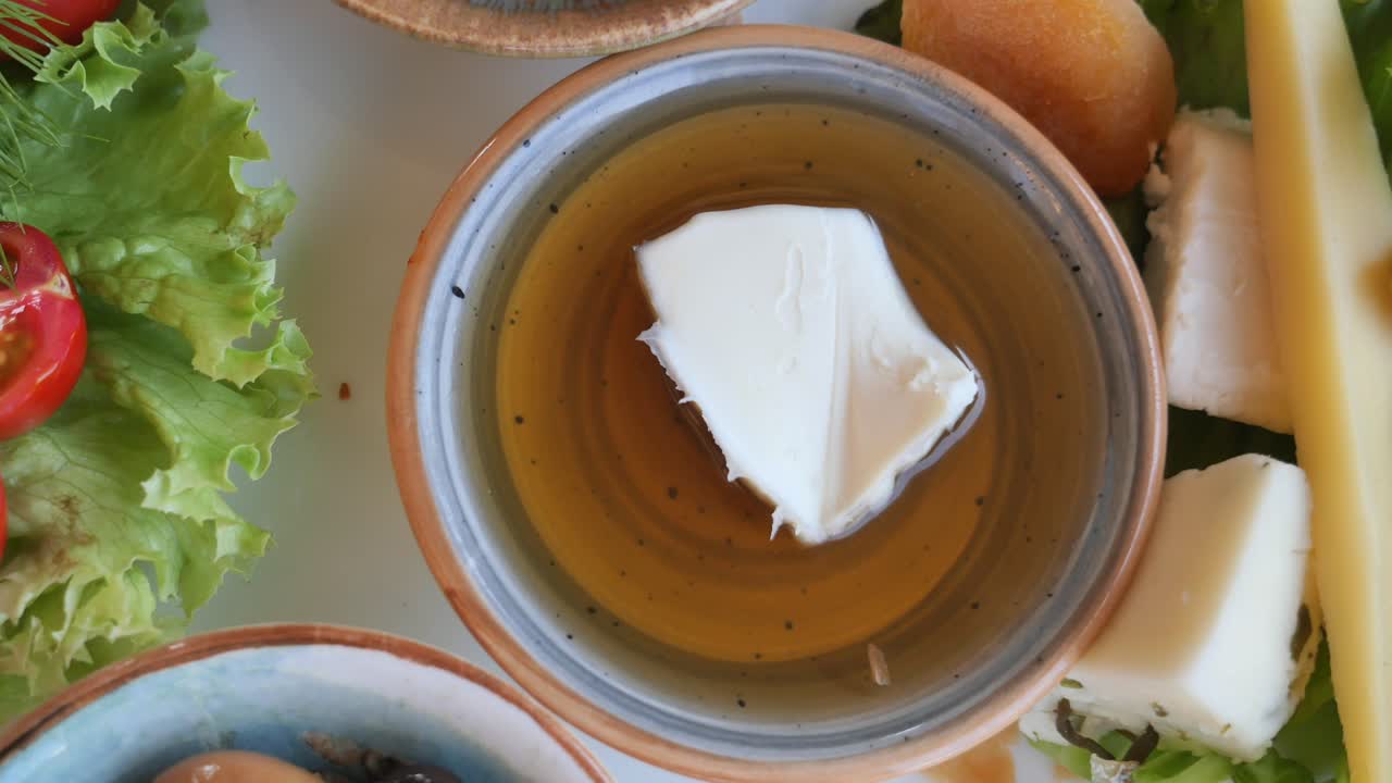 Cheese, Butter and Salad