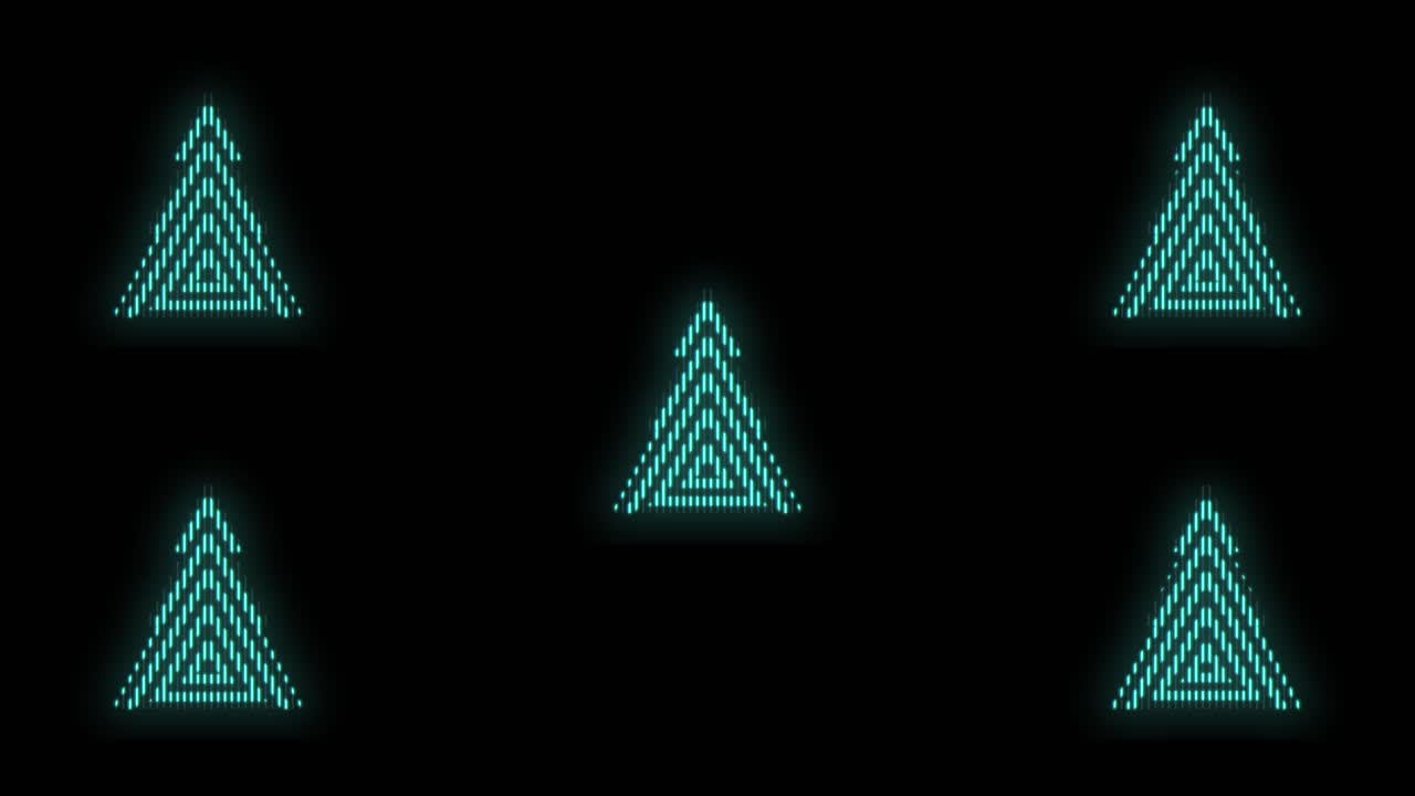 Neon green christmas trees pattern