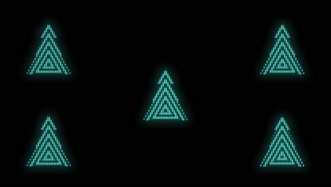 neon green christmas trees pattern