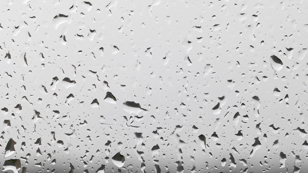 video de 4k de gotas de lluvia en el vidrio de la ventana