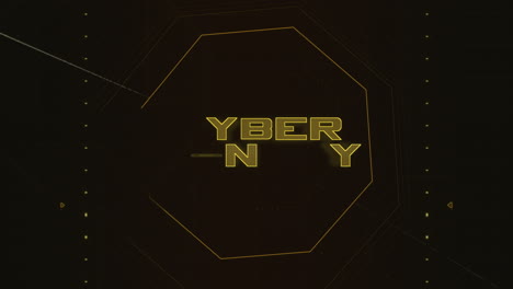 cyber lunes en pantalla digital con elementos de hud