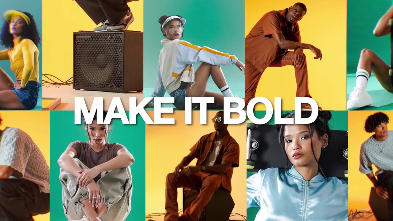 Dynamic Multimedia Promo Featuring Diverse Young Models in Studio