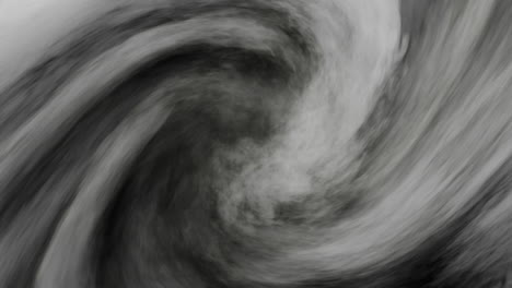 abstract fog hurricane twister tornado weather vortex twirling spiral with black background. fantasy storm cloud formation 3d render.