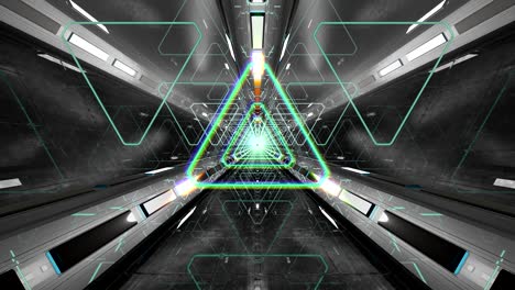 túnel triangular de bucle vj en tres dimensiones