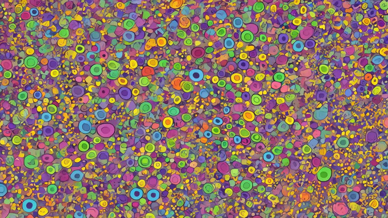 다채로운 추상적인 원 패턴