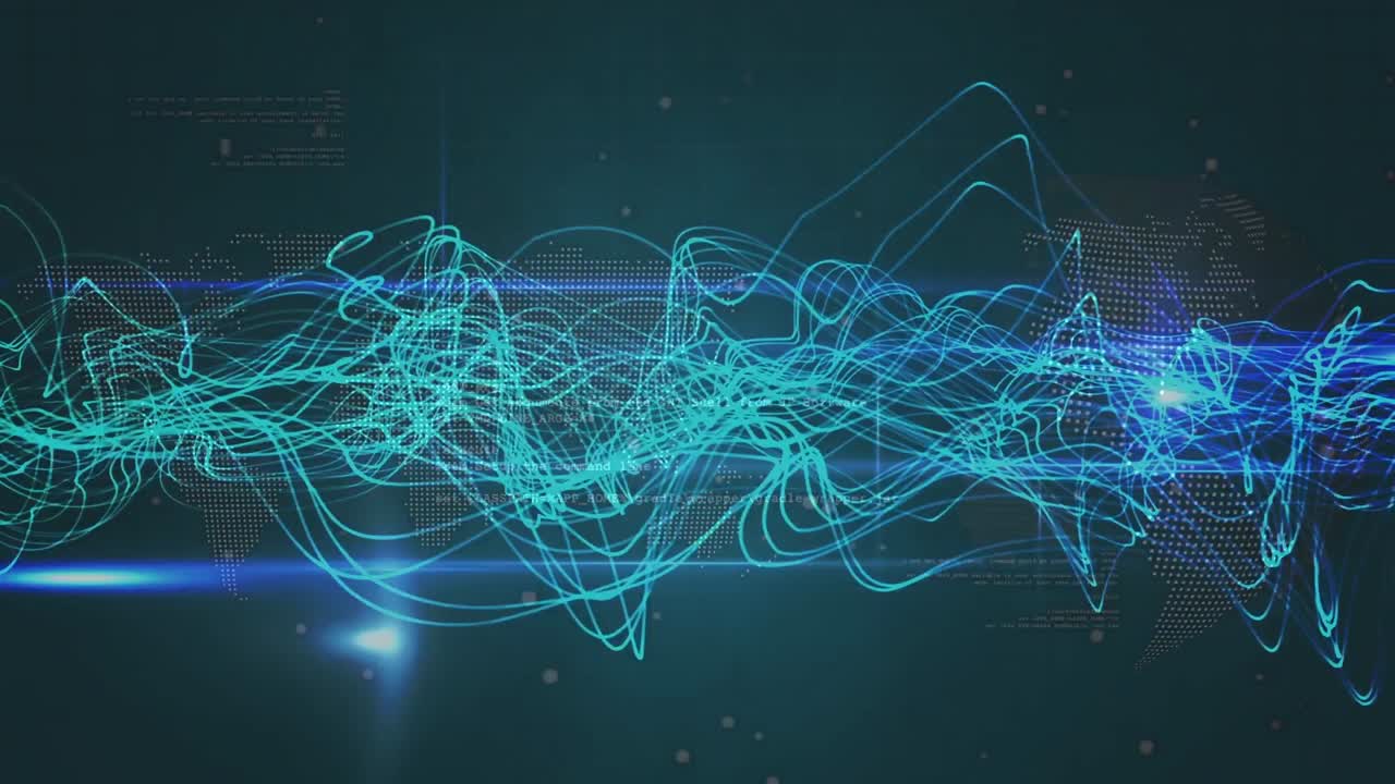 라이트 트레일을 통해 데이터 처리의 애니메이션