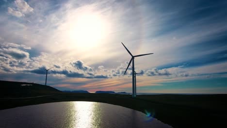 moinhos de vento para produção de energia elétrica havoygavelen windmill park noruega