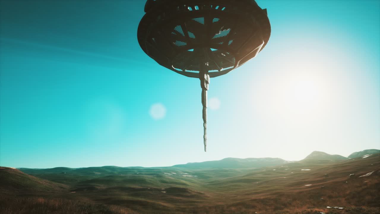 unidentified flying object at the Earth