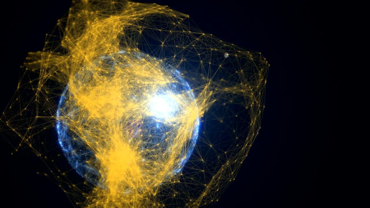 Polygonal structure, abstract geometry shape.