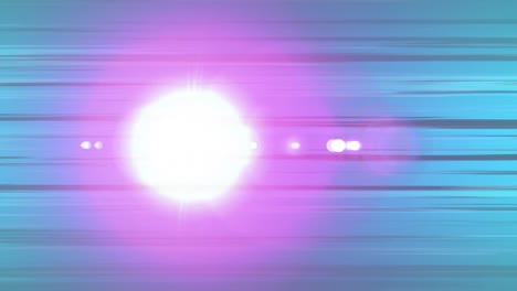 Animation-of-pink-light-in-blue-background