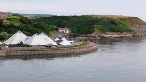 aerial view of scarborough sea life centre