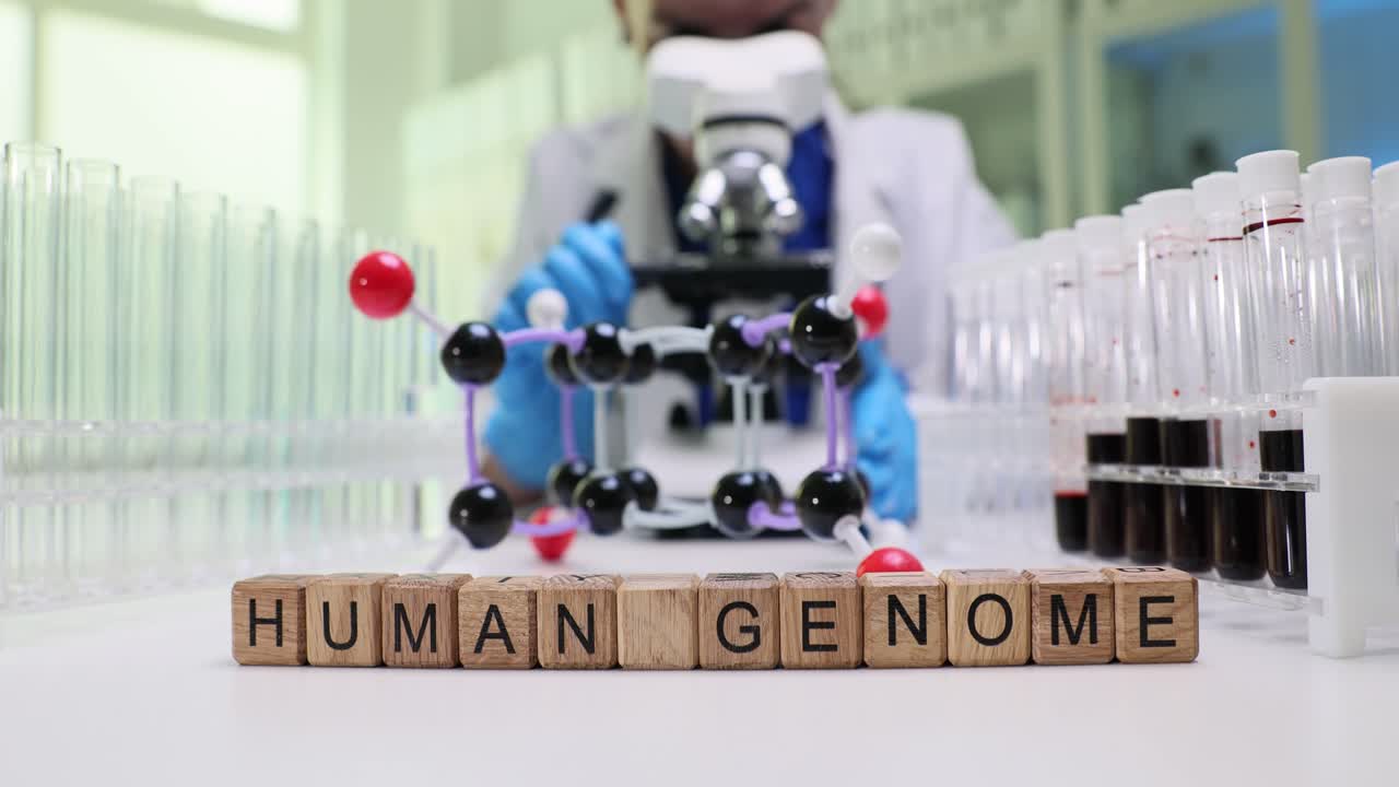 Human Genome Research and DNA Study in a Laboratory
