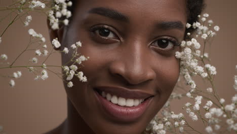 beautiful woman with flowers