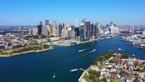 sydney - balmain to barangaroo wharf flight