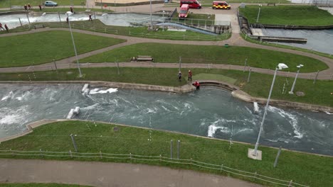 man is pulled out of water after rescue