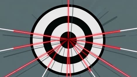 target with red lasers