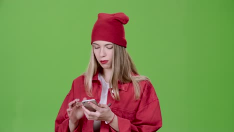 young woman using mobile phone