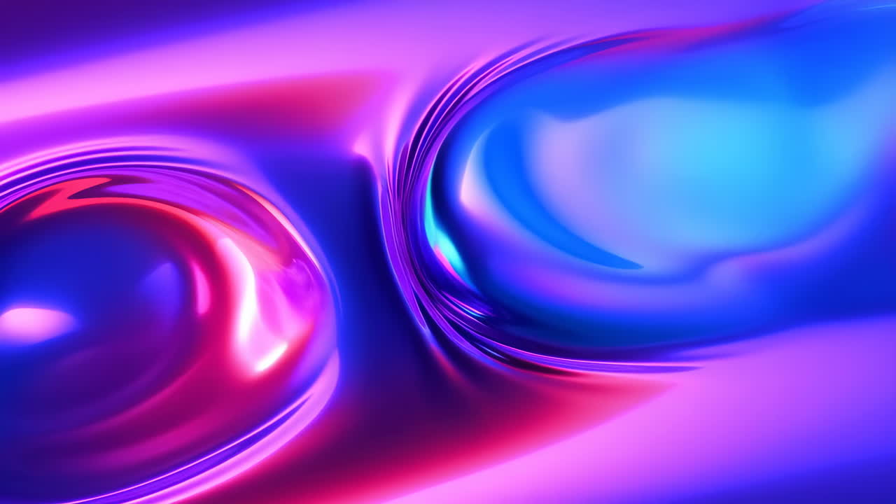 Vibrant Abstract Liquid Metal Swirls
