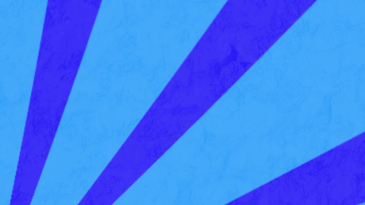 animación de una pancarta de texto de lucha de lucha contra rayos radiales en un patrón sin costuras sobre fondo azul