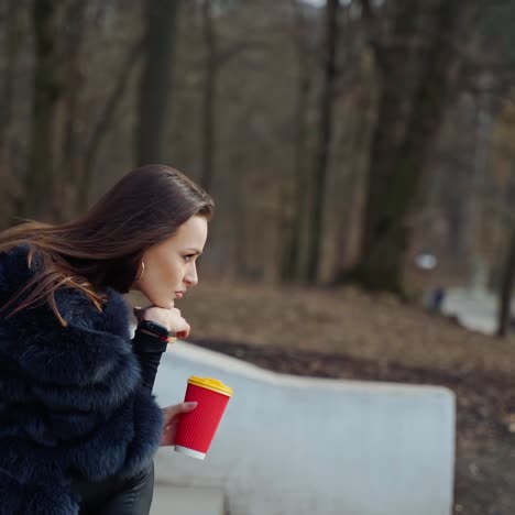 Fashion girl outdoor portrait