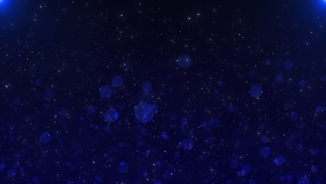 abstract blue particle background with glowing lights