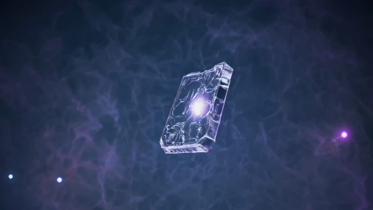 추상적인 반이는 결정 물체