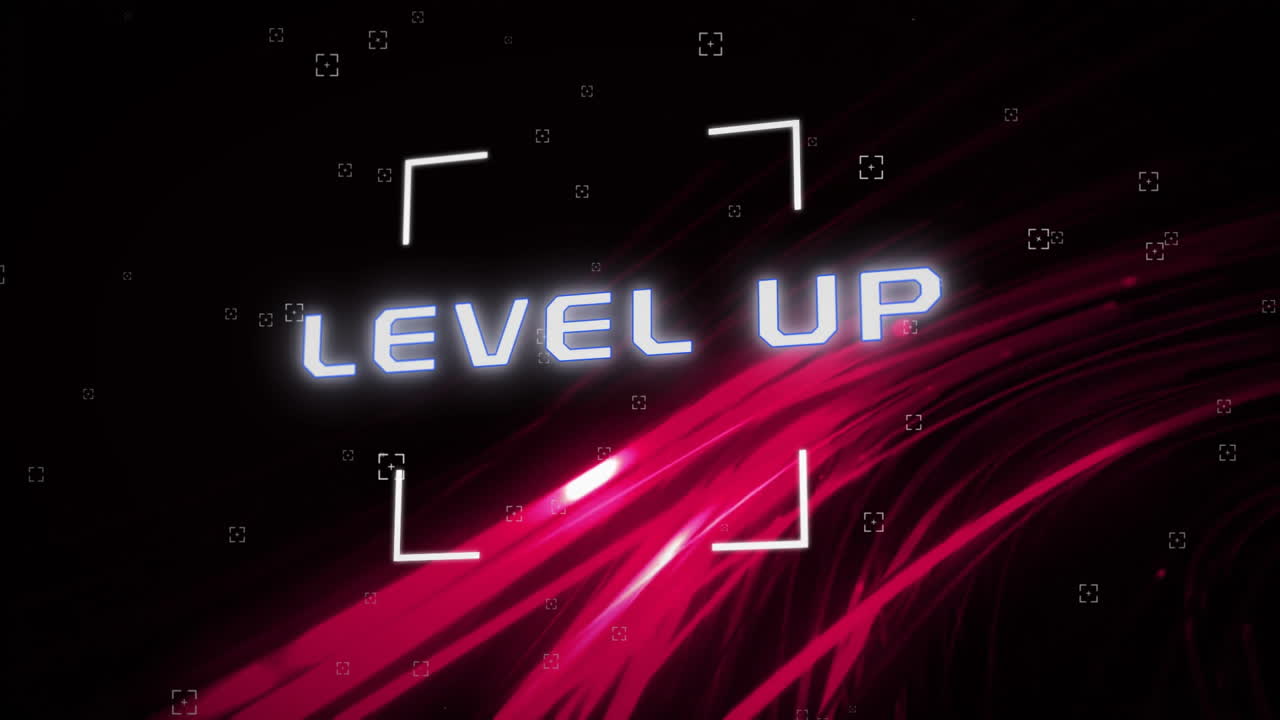 animación del procesamiento de datos digitales sobre texto de nivel superior