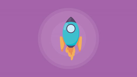 start up rocket launcher animation