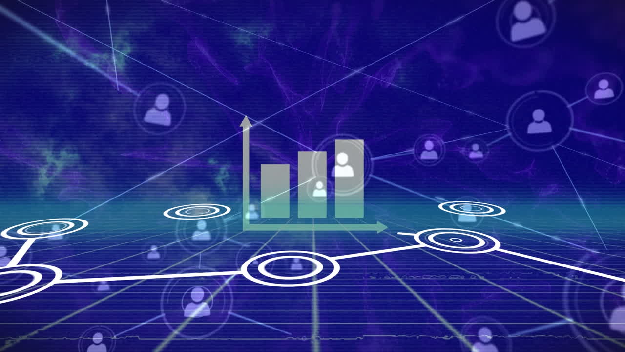 animación del procesamiento de datos sobre el procesamiento de datos