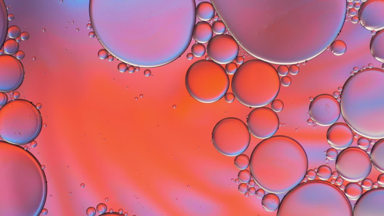 Colorful artistic of oil drop floating on the water. Abstract bubble backgrou