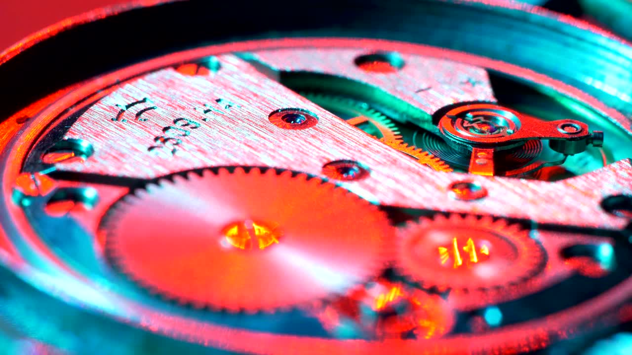 Watch Mechanism Close Up