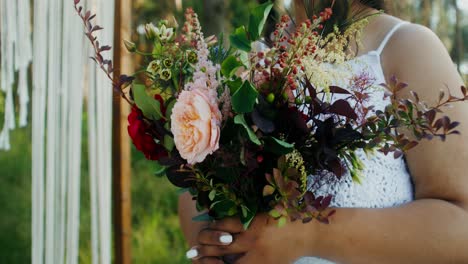 beautiful boho wedding bouquet