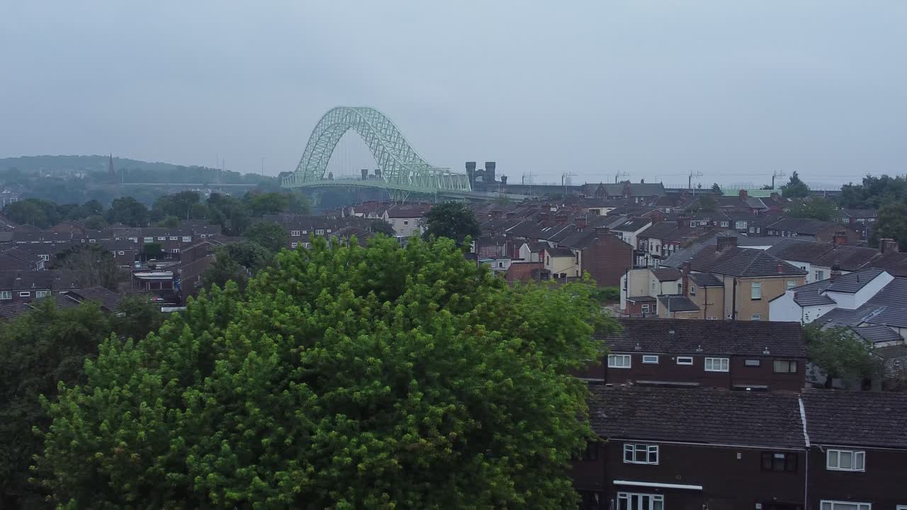 영국 북부 runcorn 다리 교외 주거 타운 하우스 이웃 조감도