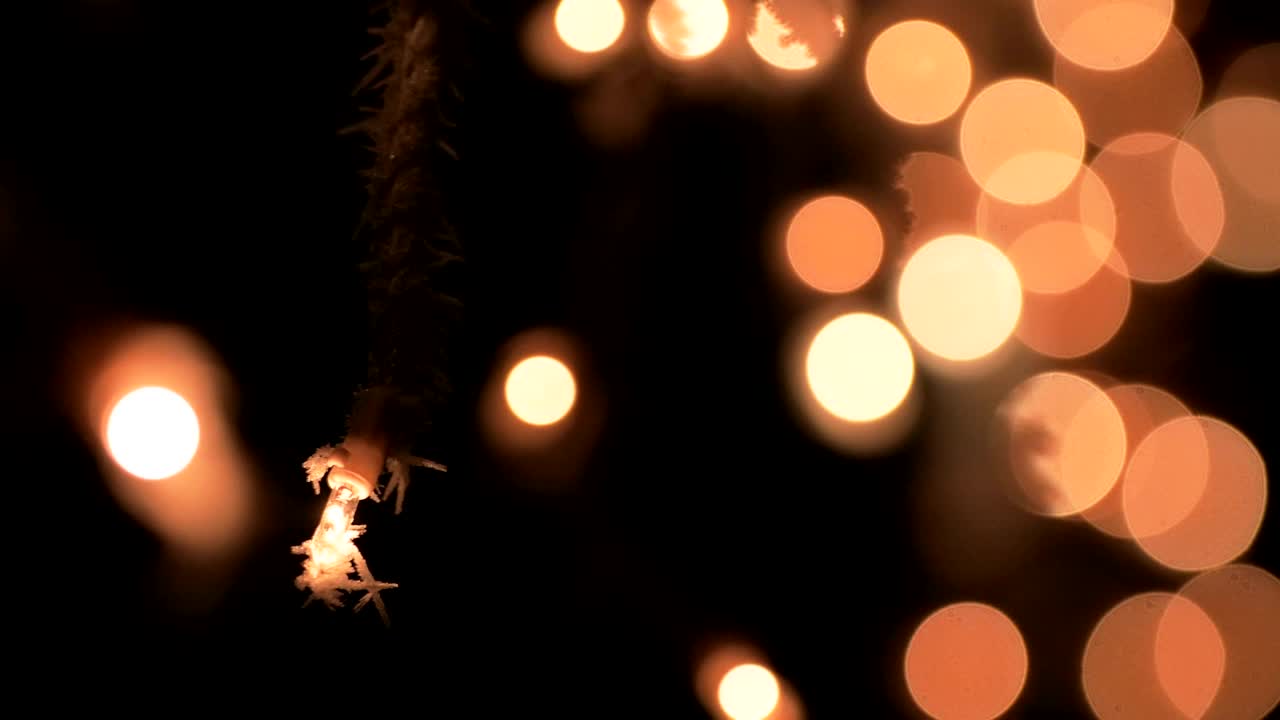 luces de navidad al aire libre bokeh