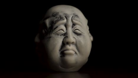 sad japanese-style figurine head