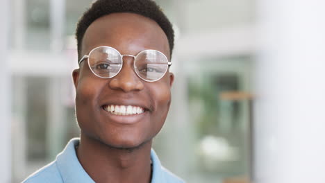 Happy,-face-and-business-black-man-glasses