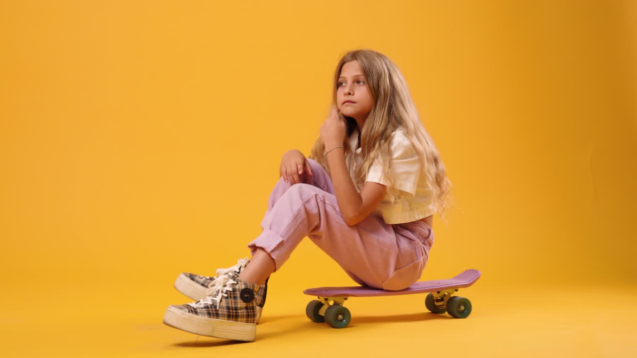 Girl on Skateboard