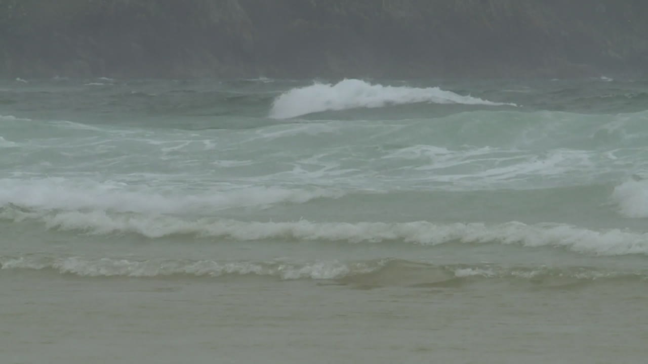 Stormy Waves at the Beach