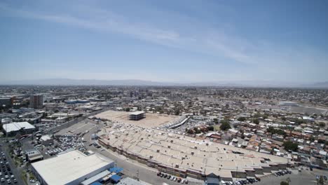 View-of-a-drone-panning-in-the-city-sky