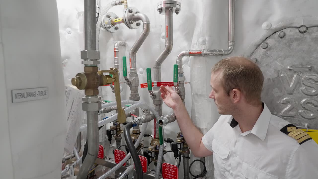 sistema de tuberías y válvulas de aislamiento para el sistema de rociadores del buque